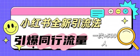 小红书群聊引流：同行流量引爆计划-煜熳智能体社区